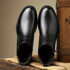 Men's Leather Zip Ankle Boots