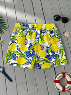 Men's Lemon Print Shorts