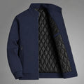 Men's Lined Jacket with Zipper Closure