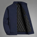 Men's Lined Jacket with Zipper Closure