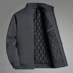 Men's Lined Jacket with Zipper Closure