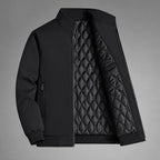 Men's Lined Jacket with Zipper Closure