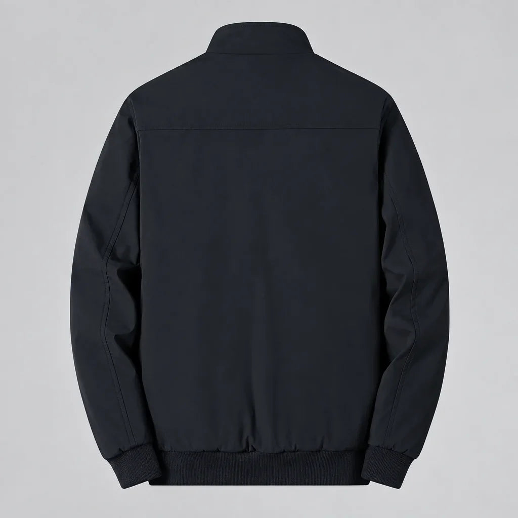 Men's Lined Jacket with Zipper Closure