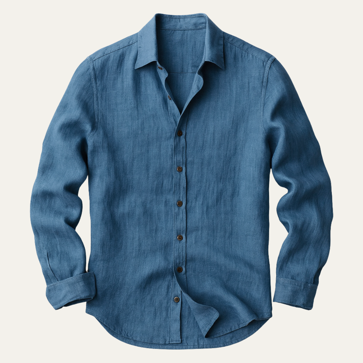 Men's Linen-Look Regular Fit Shirt
