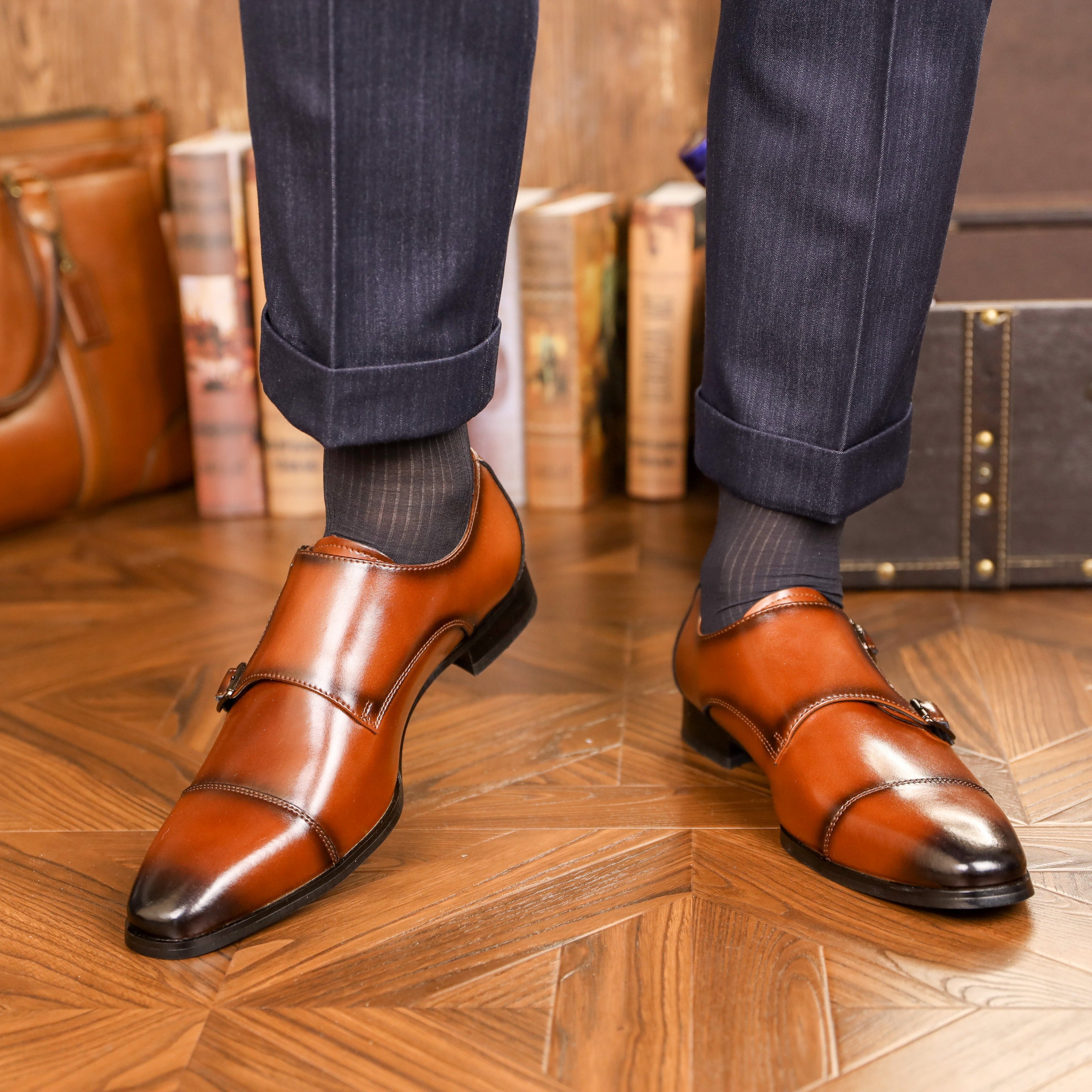 Men's Loafers with Double Straps