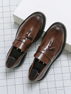 Men's Loafers with Fringed Strap