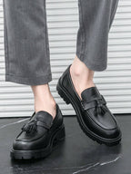Men's Loafers with Fringed Strap