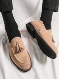 Men's Loafers with Visible Stitching