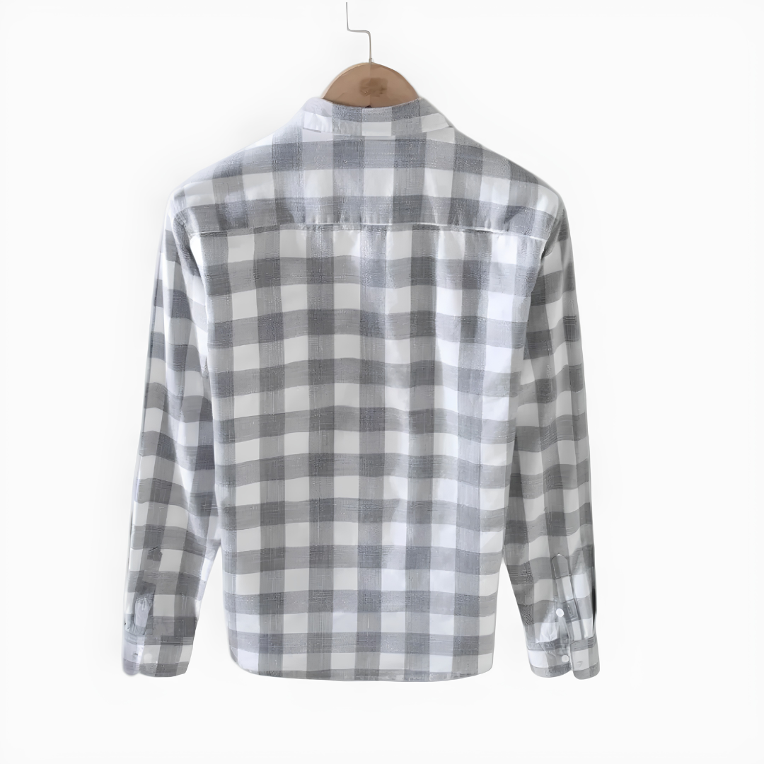 Men's Long Sleeve Checked Shirt