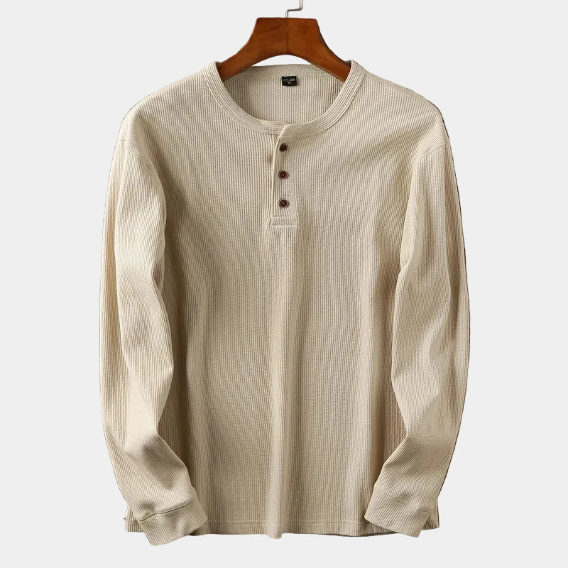 Men's Long Sleeve Henley T-Shirt