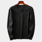 Men's Long Sleeve Henley T-Shirt