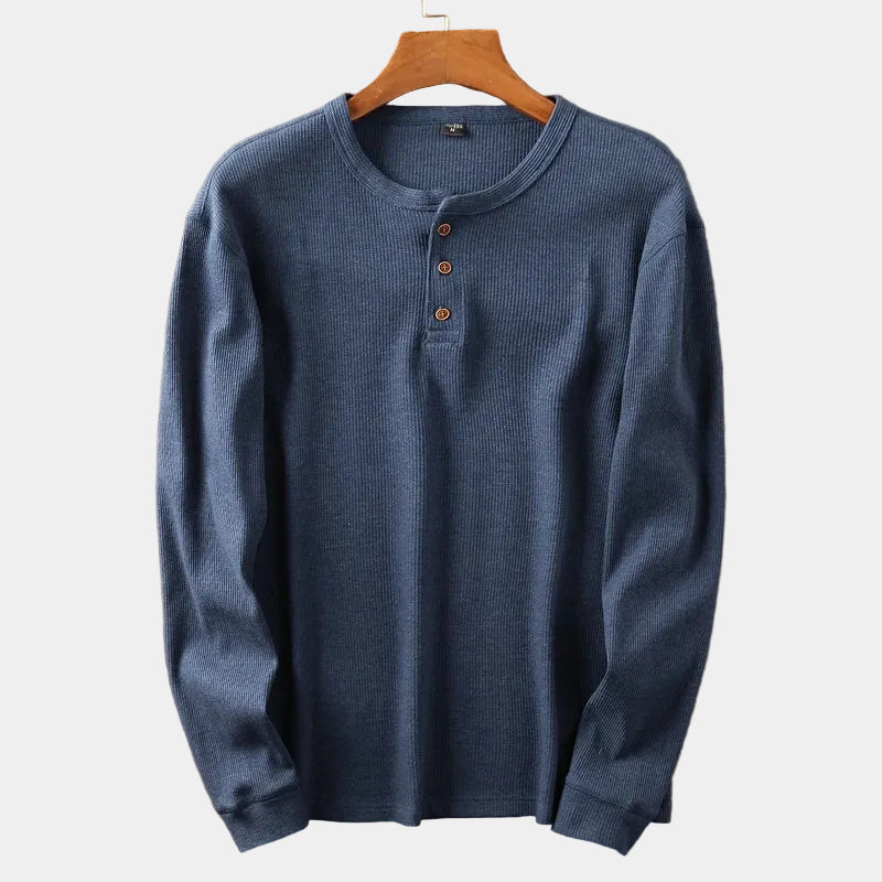 Men's Long Sleeve Henley T-Shirt
