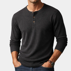 Men's Long Sleeve Henley T-Shirt
