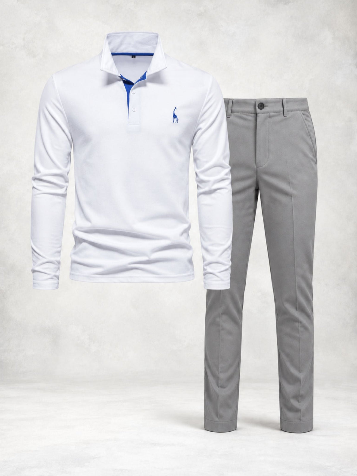 Men's Long Sleeve Polo & Pants Set