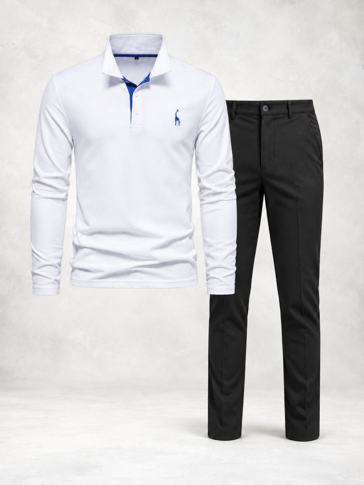 Men's Long Sleeve Polo & Pants Set