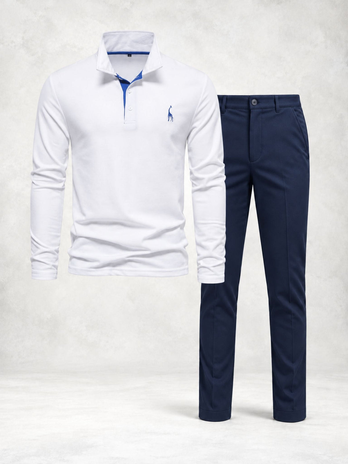 Men's Long Sleeve Polo & Pants Set