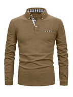 Men's Long Sleeve Polo with Pocket