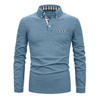 Men's Long Sleeve Polo with Pocket