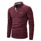 Men's Long Sleeve Polo with Pocket