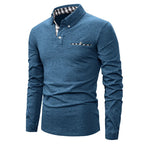 Men's Long Sleeve Polo with Pocket