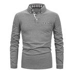 Men's Long Sleeve Polo with Pocket