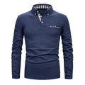 Men's Long Sleeve Polo with Pocket