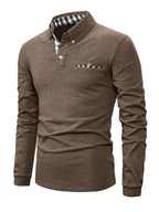 Men's Long Sleeve Polo with Pocket