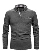 Men's Long Sleeve Polo with Pocket