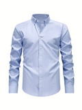 Men's Long Sleeve Striped Shirt