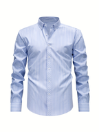 Men's Long Sleeve Striped Shirt
