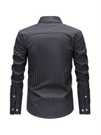 Men's Long Sleeve Striped Shirt