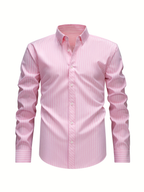 Men's Long Sleeve Striped Shirt