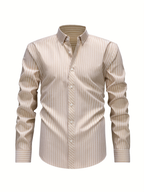 Men's Long Sleeve Striped Shirt