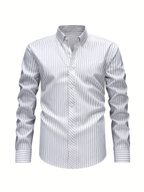 Men's Long Sleeve Striped Shirt
