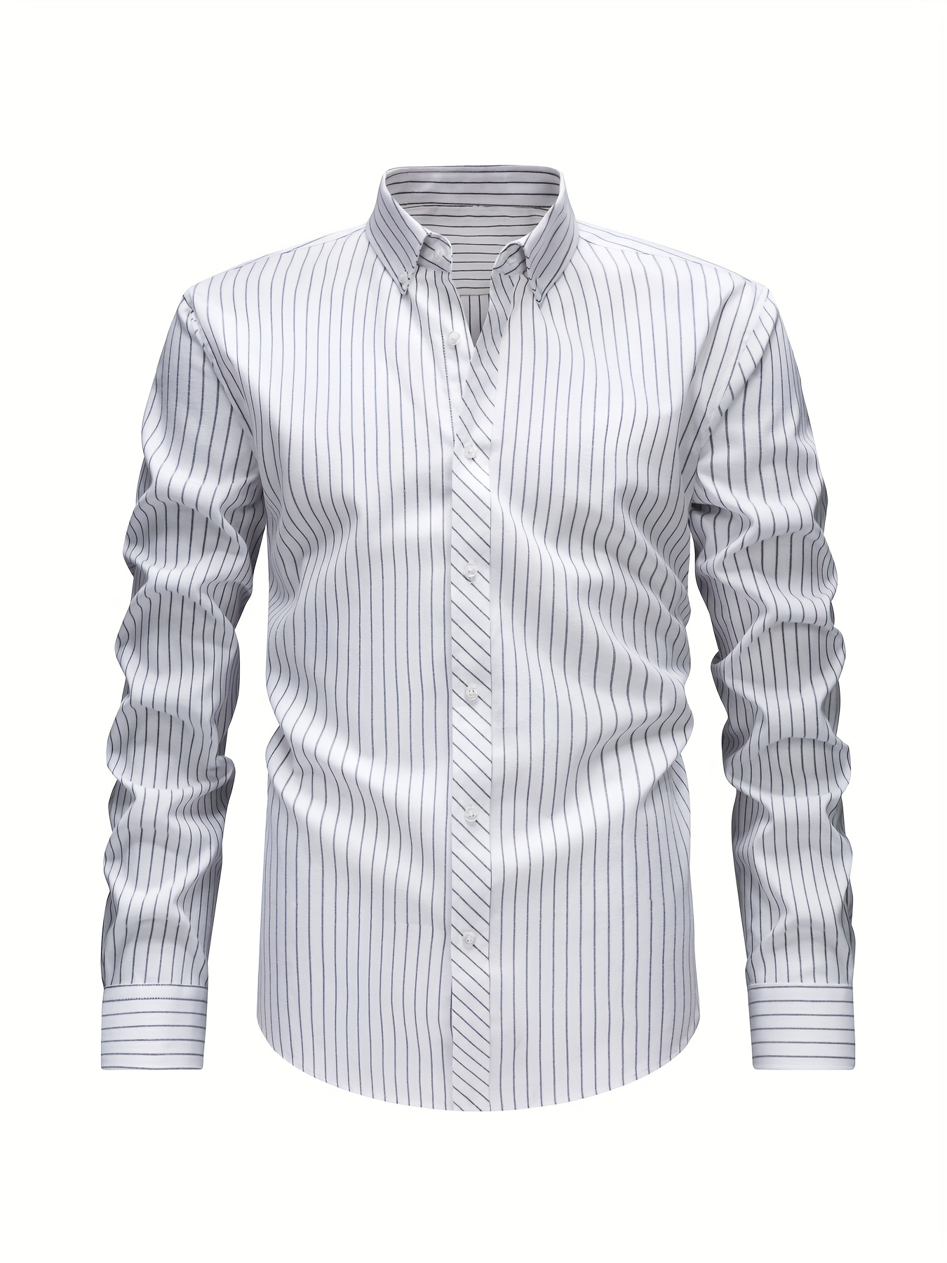 Men's Long Sleeve Striped Shirt