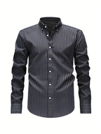 Men's Long Sleeve Striped Shirt