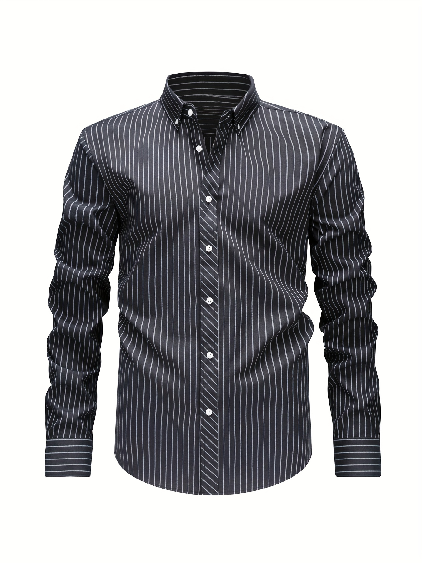 Men's Long Sleeve Striped Shirt