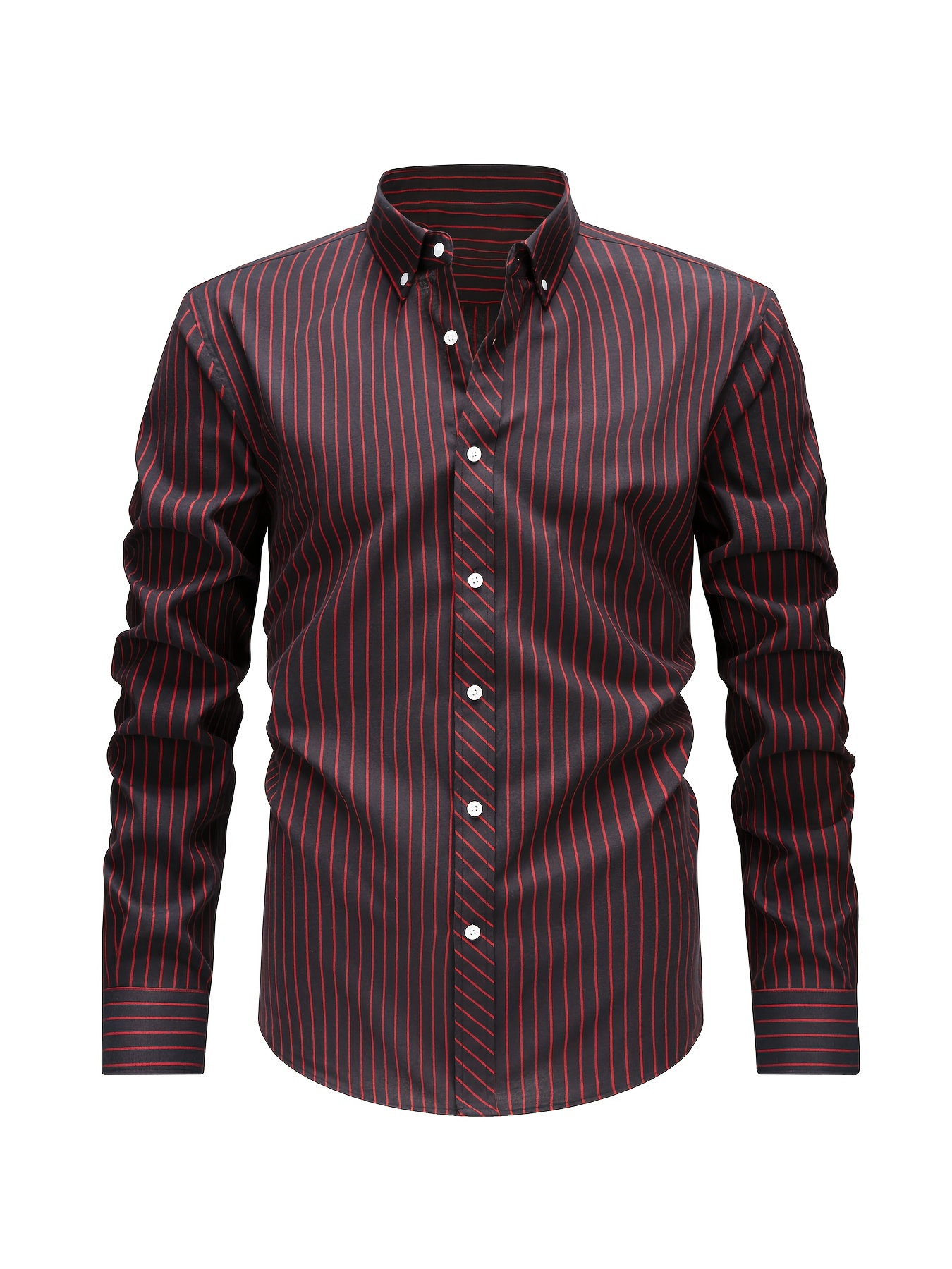 Men's Long Sleeve Striped Shirt