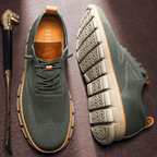 Men's Low-Top Grooved Sole Sneakers