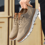 Men's Low-Top Grooved Sole Sneakers
