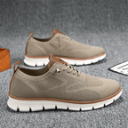 Men's Low-Top Grooved Sole Sneakers