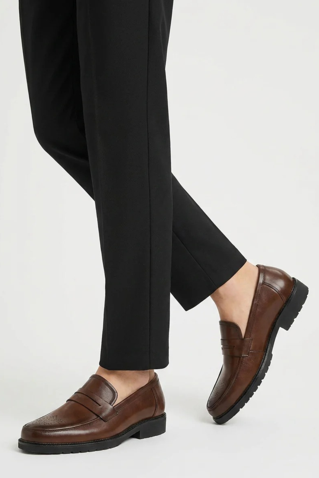 Men's Lug Sole Penny Loafers