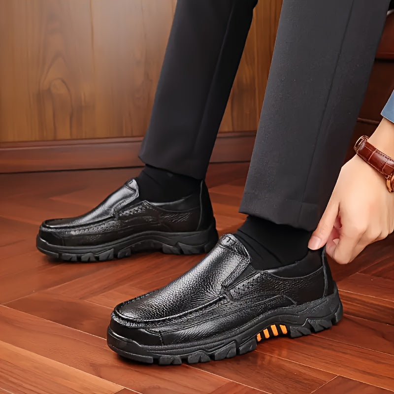 Men's Lug Sole Slip-On Loafers