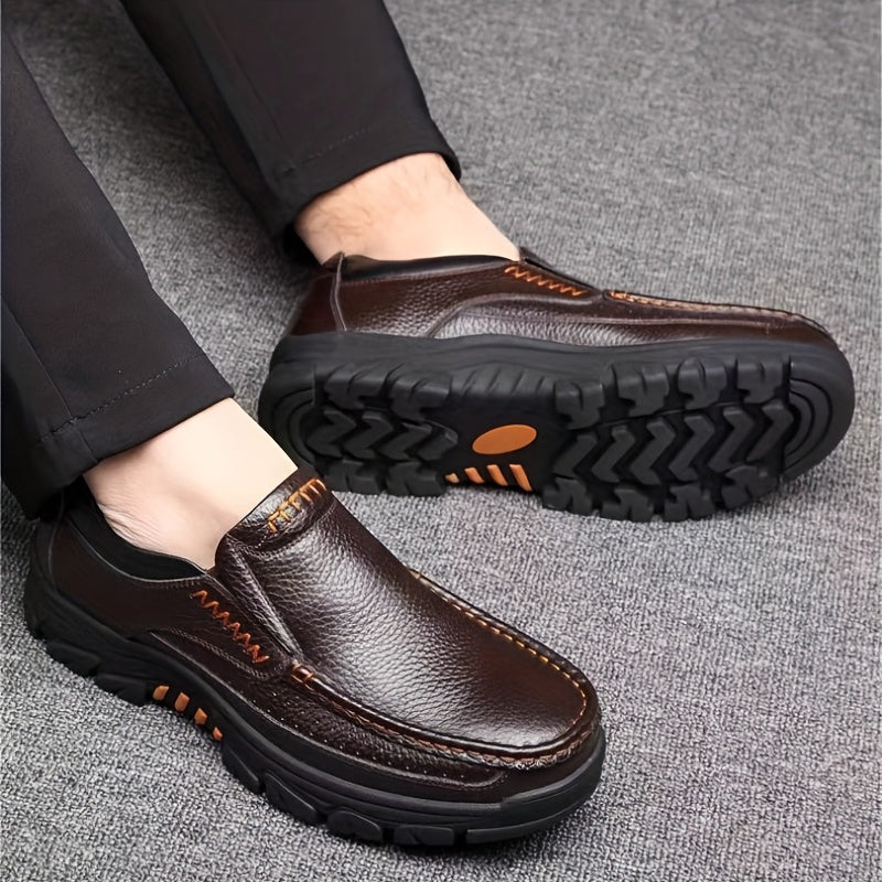Men's Lug Sole Slip-On Loafers
