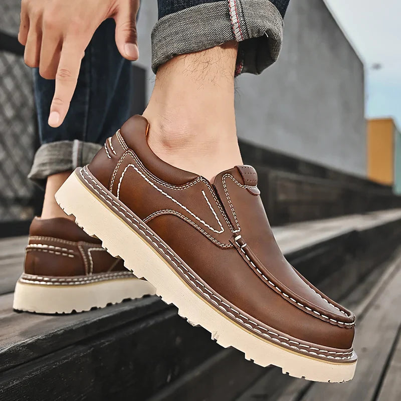 Men's Lug Sole Slip-On Shoes