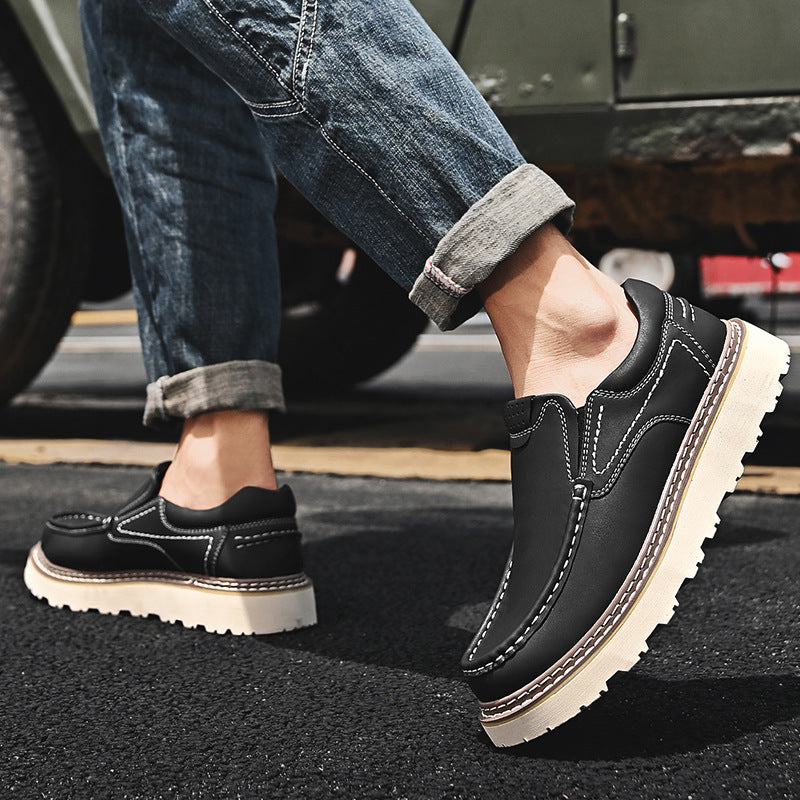 Men's Lug Sole Slip-On Shoes