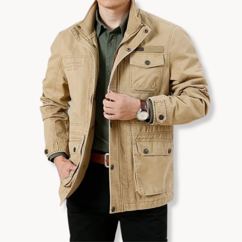 Men's Mandarin Collar Field Jacket