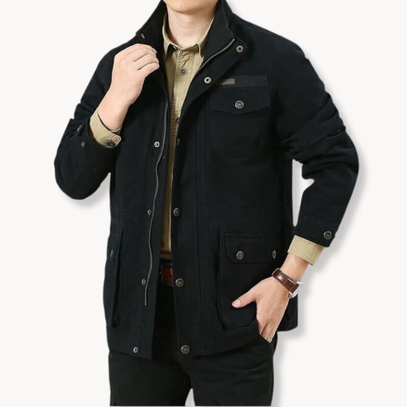 Men's Mandarin Collar Field Jacket