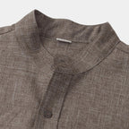 Men's Mandarin Collar Pocket Shirt