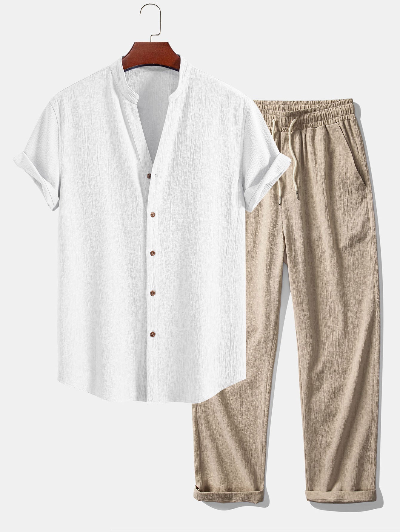 Men's Mandarin Collar Set